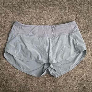 Blue Lululemon speed up shorts
